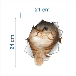 벽 스티커 창조적 인 3d 3d 3- 니션 새끼 고양이 및 개 장식 화장실 ER 노트북 드롭 배달 OTGWJ