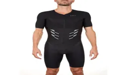 Racing Sets ROKA Triathlon Suit Mens Black Pro Aero Tri Suits Cycling Skinsuit Kits Bike Apparel Ciclismo Jumpsuit Run Clothing2804664