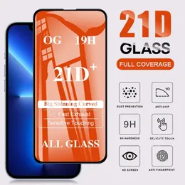 زجاج جديد 21D Forged for iPhone 15 11 Pro Max X XR XS Screen Protector for 12 13 Mini 12Pro 13Pro 15Pro Max SE2020 6 7 8 14 15 Plus Glass