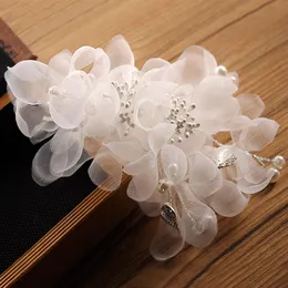 Braut Kopfbedeckung Kopfstücke für Hochzeit Blumenmädchen Haarzubehör Ganze Braut Hochzeit Haarzubehör Seidenblumenparty D261I