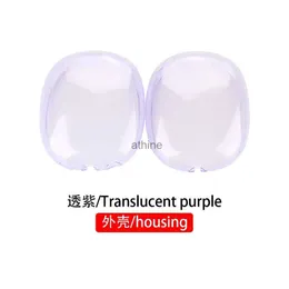 Cell Phone Cases 2pcs/set Soft Anti-Scratch Transparent Cover For AirPods Max TPU Wireless Shockproof Headphones Case Protective Sleeve Protector YQ240117