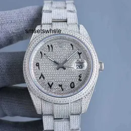 Designer Watches strap Fine Steel Diamond watch Sapphire Glass waterproof and box and paper top quality 41mm