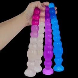 Perline anali in gelatina da 26,33 cm, plug super lungo, giocattoli sessuali per adulti, palline erotiche, dilatatore ano, negozio di prodotti 240117