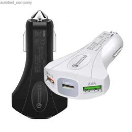 새로운 충전 3.5A 퀵 카 충전기 담배 라이터 소켓 어댑터 QC 3.0 듀얼 USB 포트 빠른 충전 자동차 액세서리 전화 DVR MP3