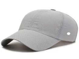 NWT LL Açık Beyzbol Şapkaları Yoga Visorlar Top Caps Tuval Küçük Delik Boş Zaman Spor Kapağı Strapback HA4159459