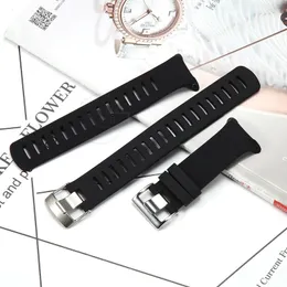 D4 Silikonersättning Watch Band för Suunto D4i Novo Dive Men Kvinnor Strap Sports Vattentät armband Pin Buckle Armband 240116