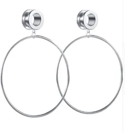 링 달린 나사 스틸 이어 플러그 및 터널 피어싱 Lage Earring Expanders LOBE 스트레칭 게이지 60pcs 6 크기 8647511