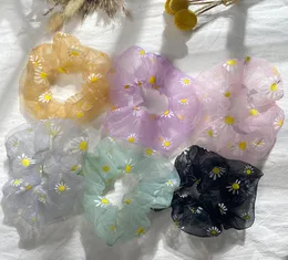 Organza Saç Scrunchies Kadınlar Ekose Scrunchie Elastik Saç Bantları Kızları Müdürlük Kauçuk Saç Bağları Şeffaf Ponydail Tutucu 154 Z4535560