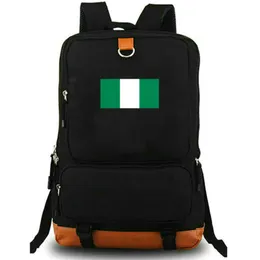 나이지리아 배낭 NGA 컨트리 깃발 Daypack Abuja School Bag National Banner Print Rucksack Leisure Schopbag 노트북의 날 팩