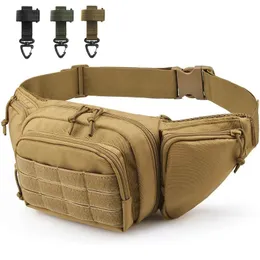 Utomhus Sports Army Militärjakt Klättring Camping Belt Bag Tactical Men midja Pack Nylon Vandring Telefonpåse 240117