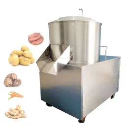 Potatisskalare Automatisk liten rostfritt stålskalningsmaskin taro potatis jordnöt ingefära skalare reklam