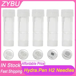 Hydrapen H2 Cartridges 50Pcs Needles 12Pins Nano-HR Nano HS MTS Dermapen Tips Hydra Dr Pen Replacement Mesotherapy Heads 3ml Automatic Serum Derma Stamp