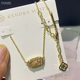 デザイナーKendrascott Neclace Jewelry Singaporeanチェーンエレガンス楕円形のネックレス