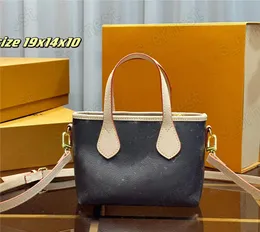 Tasarımcı Çanta Sepet Mini Kova Çanta Omuz Çantaları Crossbody Tote Cüzdan Çantası Kadınlar 16cm Deri Çantalar