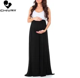 Chivry 2020 New Maternity Dress 캐주얼 임신 옷 소매 최대 복장 엄마 임신 드레스 vestidos de attrnidad2366021