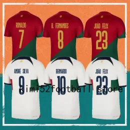 Joao Portugal Felix Soccer Jersey 2022 B.Fernandes Bernardo R.Sanches Pepe Diogo J National Team Shirt Ruben Dias R.Neves Ronaldo Andre Silva Football Uniform