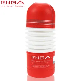 Tenga Rolling Head Male Masturbator Cup Standard Edition Silicon Pussy Simulated Vagina Sex Products for Men Sex Toys TOC103 Q1705396617