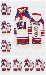 Miracle On Ice Team США Хоккейный пуловер с капюшоном Коул Кофилд Тревор Зеграс Мэттью Бенирс Блейк Уилер Мэтт Рой Брайан Бойл Jack5430870