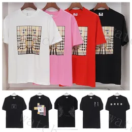 디자이너 남성용 폴로 셔츠 흑백 체크 무늬 줄무늬 브랜드 조랑말 럭셔리 짧은팔 바느질 100%면 클래식 자수 캐주얼 패션 남자 티셔츠