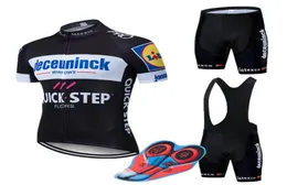 2019 Pro Team Quick Step Jersey Zestaw MTB Mundur Bike Odzież Ropa Ciclismo Ubrania rowerowe Męskie Mens MAILLOT CULOTTE5662828