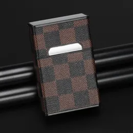 Leather Thick Cigarette Case For Boys Personalized Portable