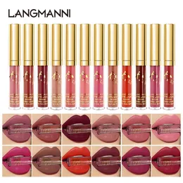 Matte Matte Lipstick Lip Gloss Prezent 12 kolorowy Matte Lip Gloss Ustaw makijaż
