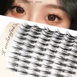 False Eyelashes SHIDISHANGPIN Eyelashes 120 Bundles Individual Eyelash Russia Volume Eyelash Premade Fan False Mink Eyelash Mkae Up Tool Q240117