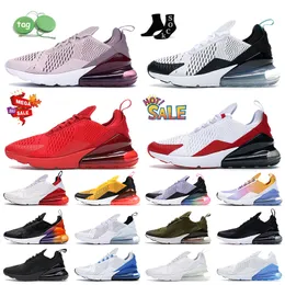 Wholesale OG Fashion Max 270 Running Shoes Barely Rose Pink Dusty Cactus University Red White Black Dusty Cactus 270s 27c Women Mens Trainers Runners Sneakers