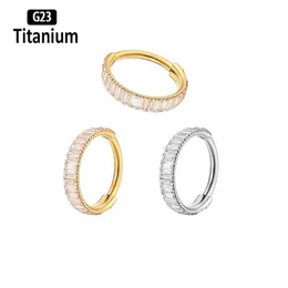 1 pz G23 piercing 8/10mm orecchini zircone setto capezzolo anello al naso conchiglia cartilagine trago elica orecchio stud gioielli per il corpo 16g 240117