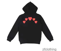 play Embroidered CDG Hoodie Designer Eye Popular Commes Des Fashion Brand Star Same Cotton Large Red Heart Sweater Long Coupl Bowling Sport CS8A