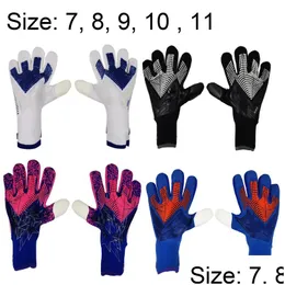 Спортивные перчатки 4 мм, дизайнерские мужские вратарские футбольные перчатки, утепленные Fl латексная пена Profe 220811, Прямая доставка Dhawd