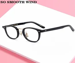 Japan Design Hand Made Hochwertige Acetat Brillen Männer Vintage Square Optische Gläser Rahmen Frauen Myopie Brillen F7374448