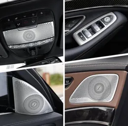 Car Stickers Inner Door o Speaker Gearshift Panel Door Armrest Cover Trim for S Class W222 2014-19 Accessories8889378