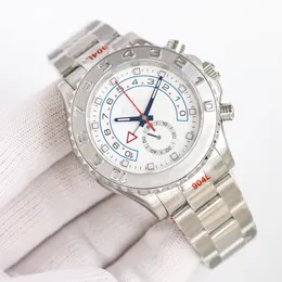 Men Gold Watch Rlx Master Grey Dial Luxury Men's Model Mechanical Watches 44mm Automatisk rörelse 904L Steel Band Diving Watch