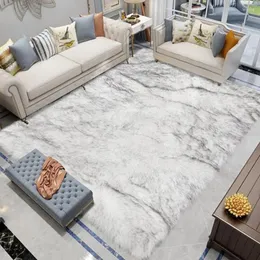 카펫 LATEPIS 지역 깔개 9x12 거실 알 폰 브라 파라 살라스 흰색 회색 팁 가짜 양모 모피 깔개 침실