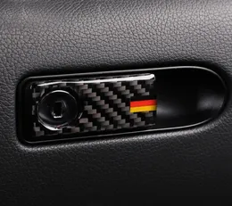 카본 파이버 스티커 Copilot Storage Box Handle Bowl Cover Mercedes C Class W205 GLC 액세서리 4654739 용 트림 차량 스타일