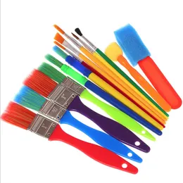 15 Pen Brush Set Children's Sponge Painting Brush Brush Kindergarten Painting Graffiti Tool Painting Brush