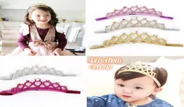 Modish Girls Baby Girls Glitter 펠트 헤드 밴드 색상 결정 참신 Tiara Baby Princess1698271