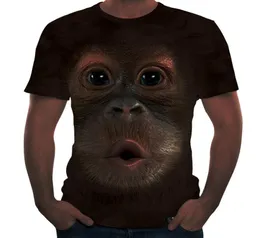 الرسوم البيانية tshirts 3d الرجال نساء الصيف المطبوعة حيوان القرد القرد قصير الأكمام مضحكة قمم غير رسمية كاملة tshirt2627801