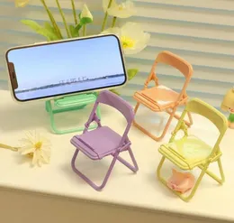 의자 모양 휴대 전화 홀더 데스크탑 브래킷 접이식 창조적 인 작은 스토리지 랙 데스크탑 선반 주최자 귀여운 스탠드 4909812