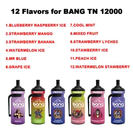 Nieuwe Vaping Bang TN 12000 Rookwolken Wegwerp E-sigaret 0% 2% 3% 5% Vaporizer 20 ml E-vloeistof Oplaadbare Mesh Coil Vape Pen Groothandel I Vape