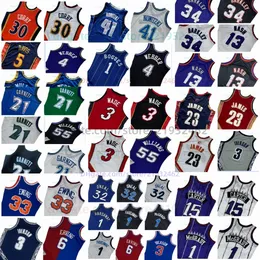 Mitchell och Ness Basketball Jersey 8 Bean The Black Mamba 2001 2002 1996 1997 1999 Sömde Gulblå blått av god kvalitet