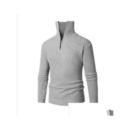 Cappotti capispalla taglie forti da uomo Cappotto taglie forti Giacca da maglione da donna da uomo Tinta unita Autunno e inverno Fondo ispessito Slim Vers Dhrjt