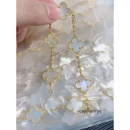 Van Four Leaf Cleef Clover Bracelet 2024 Luxury Clover Designer Bracelet Mother of Pearl 18k Gold Brand Love Bangle Charm Bracelets Shining Crystal Jewelry YY91