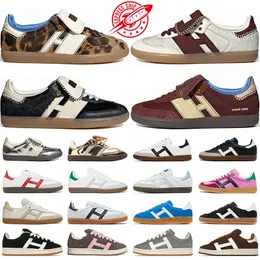 Designer Original Vegan Gazelle Shoes Campus 00s Wales Bonner Men Women Classic Black White Gum Pink Velvet Brown Silver Flat Sneakers Dhgate Trainers