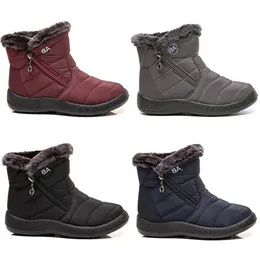 Designer quente senhoras botas de neve luz algodão mulheres sapatos preto azul escuro cinza inverno tornozelo botas mulheres tênis ao ar livre formadores