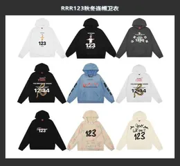 Лоскутное шитье Tie Dye Vintage RRR123 FOG Hoodie Мужчины Женщины Лучшее качество печати Хорошая стирка Тяжелая ткань Проблемный пуловер T2302247169091