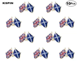 Storbritannien Jack Scotland Lapel Pin Flag Badge Brosch Pins Badges 10st A LOT7175311