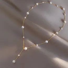 XF800 Collana in oro massiccio 18 carati con perle naturali Au750 Gioielleria raffinata Chocker Rotondo Regalo di anniversario per le donne Bianco X536 240117