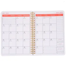 Monthly Planner Daily Schedule Bathroom Decorations 2024-2026 Year Notepad Calendar Book